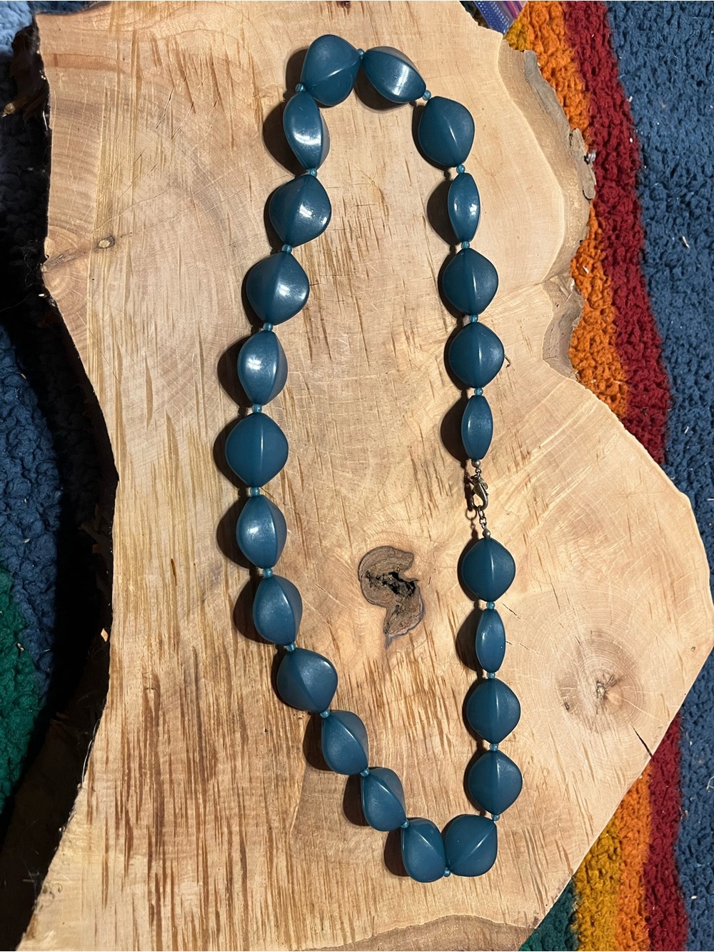 Chunky Teal Bead Statement Necklace - Women Jewelry Lydell NYC